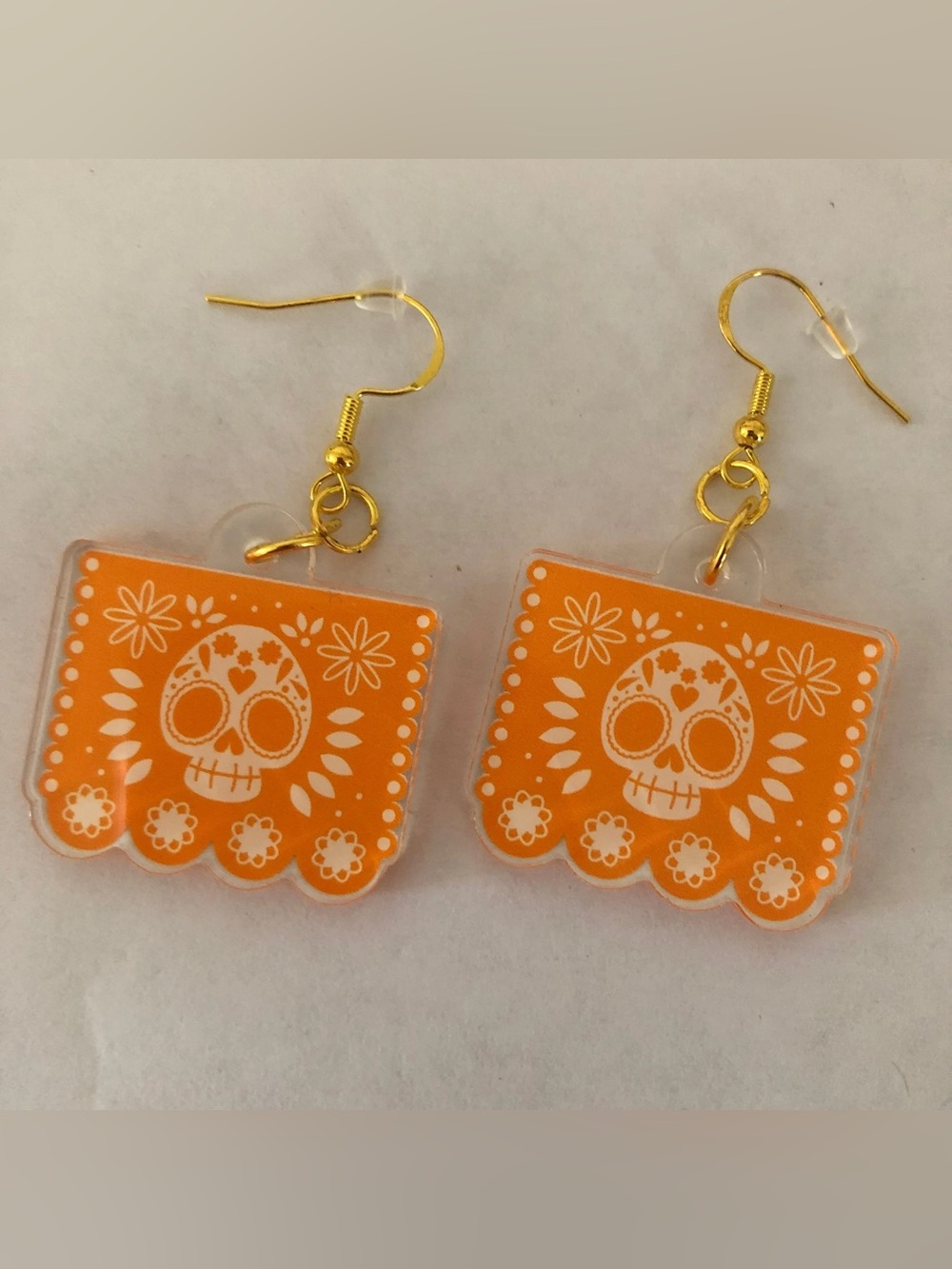 Día De Muertos Skull Calavera Papel Picado acrylic charm Earrings
SKU637